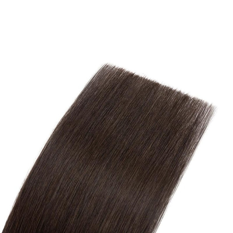 Remy Hair Extensions - Clip-In Human Hair Extensions in Nut Brown | 16 Inch, Straight, 125g, 7 Pieces
