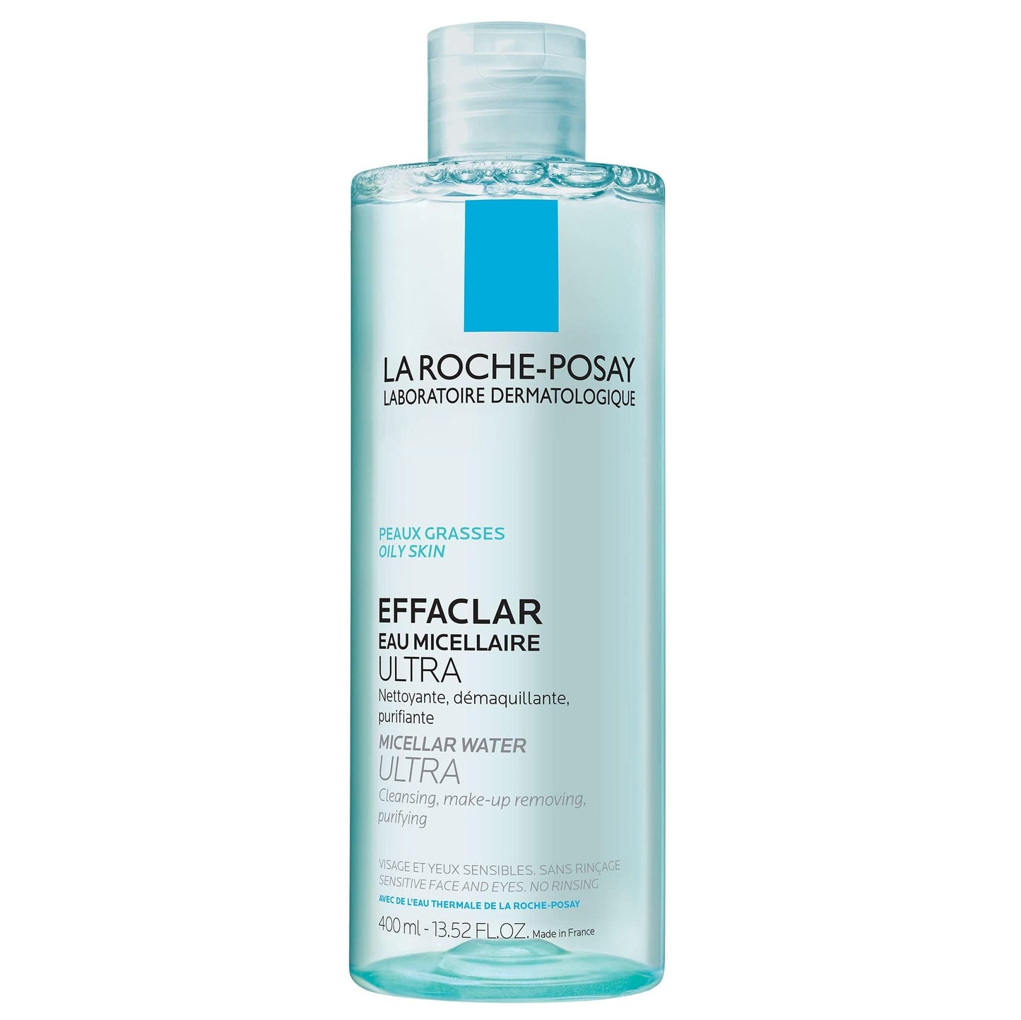 La Roche-Posay Effaclar Micellar Cleansing Water Toner for Oily Skin, Oil Free Makeup Remover, Safe for Sensitive Skin with Thermal Spring Water
