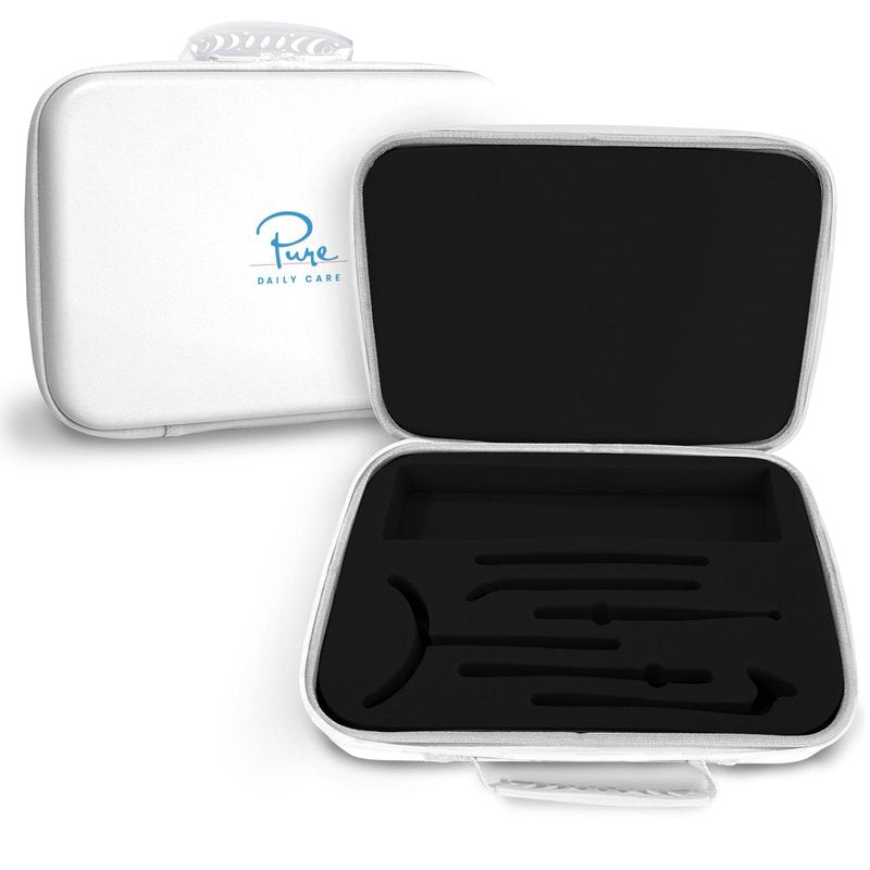 NuDerma Official Carrying Case for High Frequency Wand - Holds All Attachments - Portable for Travel - Compatible with All Nuderma Models - Padded Storage and Travel Case