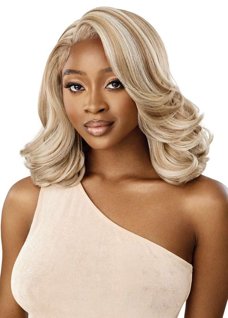 Outre Lace Front Wig - Melted Hairline | Primrose Color (Off Black 1B) for Natural Look