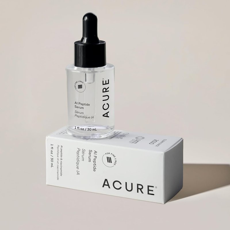 Acure AI Peptide Face Serum - Anti-Aging Hydrating Formula with Niacinamide | 1 fl oz for Firm, Glowing Skin
