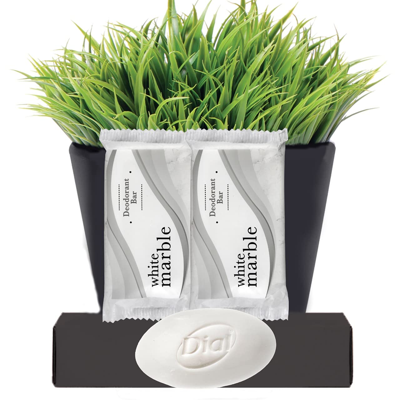 Dial Deodorant Hotel bar soap - Travel Size Body Moisturizing Bath Soaps Wrapped Sachets for Hotels, Rentals, Camping, Guest Room, Charity Pack Mild & Fresh Scent 50 White Bars Per Case # 1 1/2 Small
