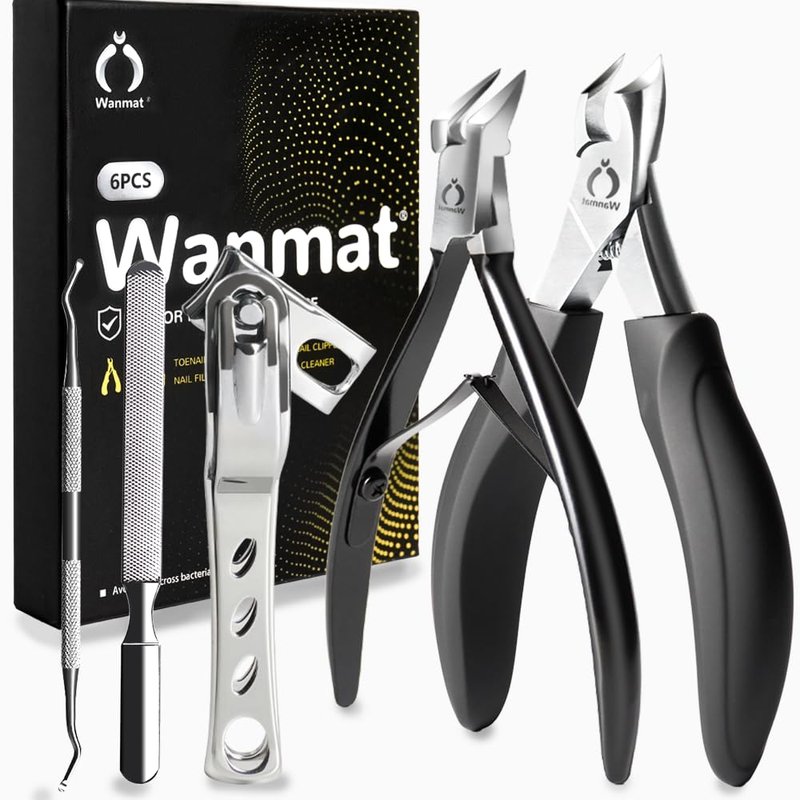 Toe Nail Clipper for Ingrown or Thick Toenails,Toenails Trimmer and Professional Toenail Nipper for Seniors with Stainless Steel Surper Sharp Blades (Podiatrist Nail Clippers Set)
