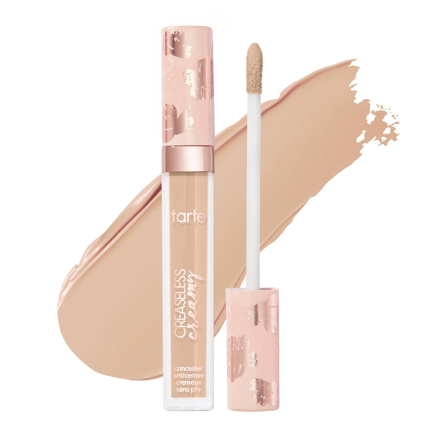 tarte creaseless creamy full-coverage concealer – Waterproof Hydrating Longwear, Niacinamide & Caffeine for covering Dark Circles & Blemishes, Vegan & Cruelty-Free, full size, 16N fair-light neutral