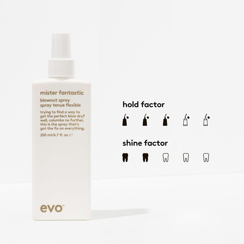 EVO Mister Fantastic Heat Protectant Blow Dry Spray for All Hair Styling Types - Reduces Dry Time & Adds Body - 6.8 fl oz