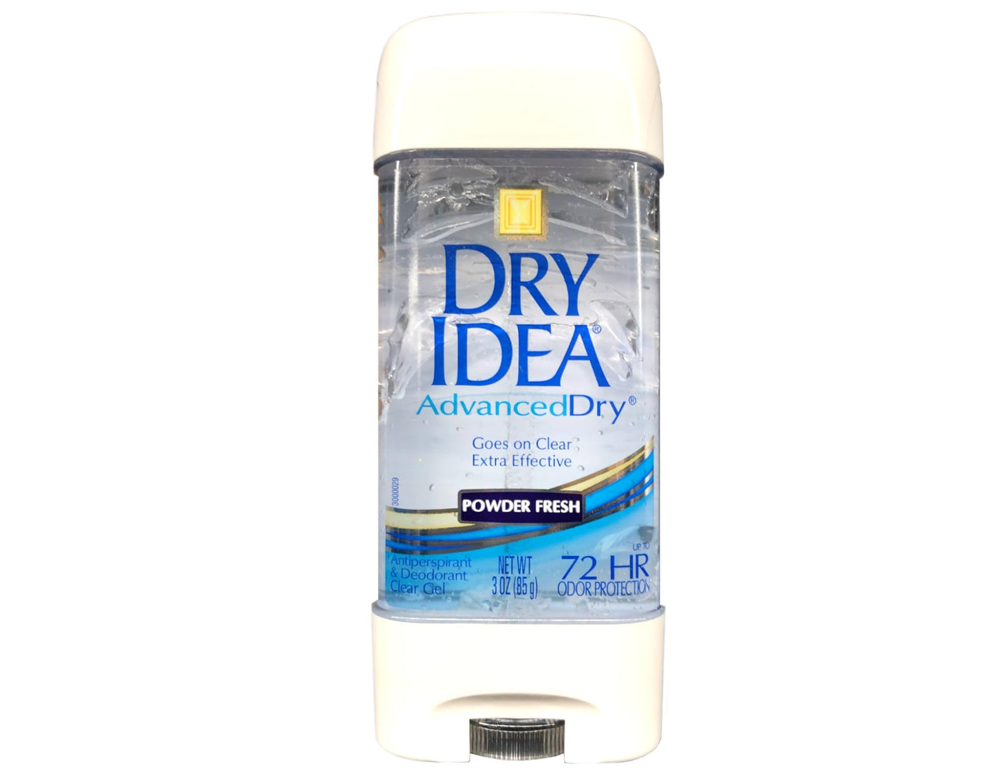 Dry Idea Advanced - Clear Gel Anti-Perspirant & Deodorant, Powder Fresh, 3-Ounce Tube (Pack of 6)