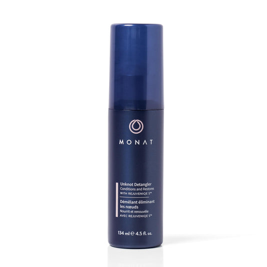 MONAT Unknot Detangler Infused with Rejuveniqe® S - Lightweight, Anti Frizz Hair Detangler Spray Leaving Strands Soft and Knot-free. Safe for Color-treated Hair. -Net Wt. 134 ml / 4.5 fl. oz.
