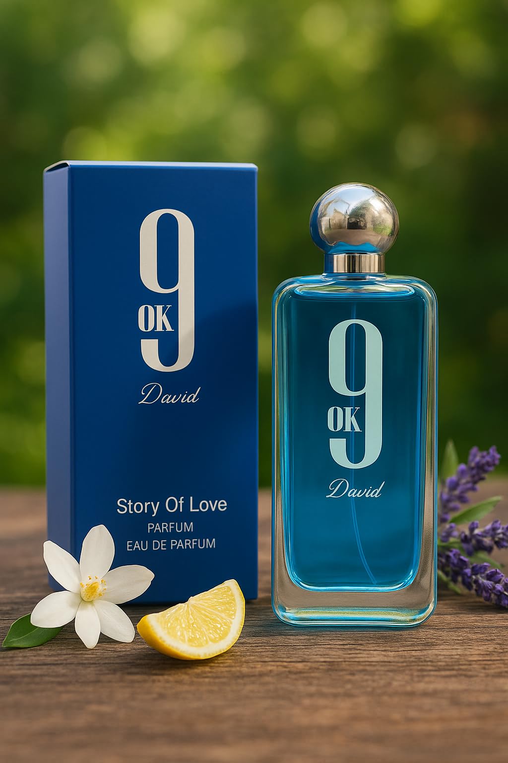 Women's Perfume, Romantic Fragrance Perfume for Women, Blue Glass Bottle with Silver Cap, 3.4 Fl Oz/100ml