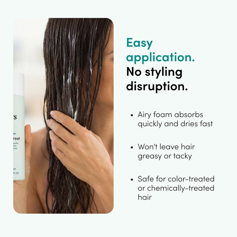 hers Triple Threat Shampoo, Conditioner, & Minoxidil Set - Includes 5% Minoxidil Foam Solution - Hair Thickening & Strengthening Formula - Paraben-Free, Vegan, Color-Safe - 3 Count