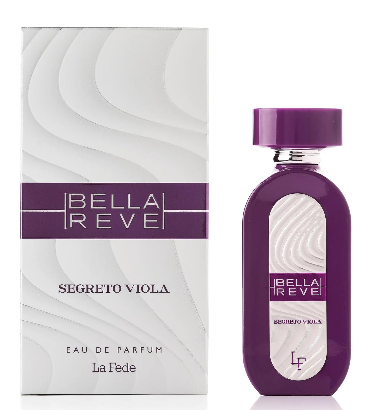 Khadlaj La Fede Bella Reve Segreto Viola Eau de Parfum Spray for Women, 3.4 Ounce