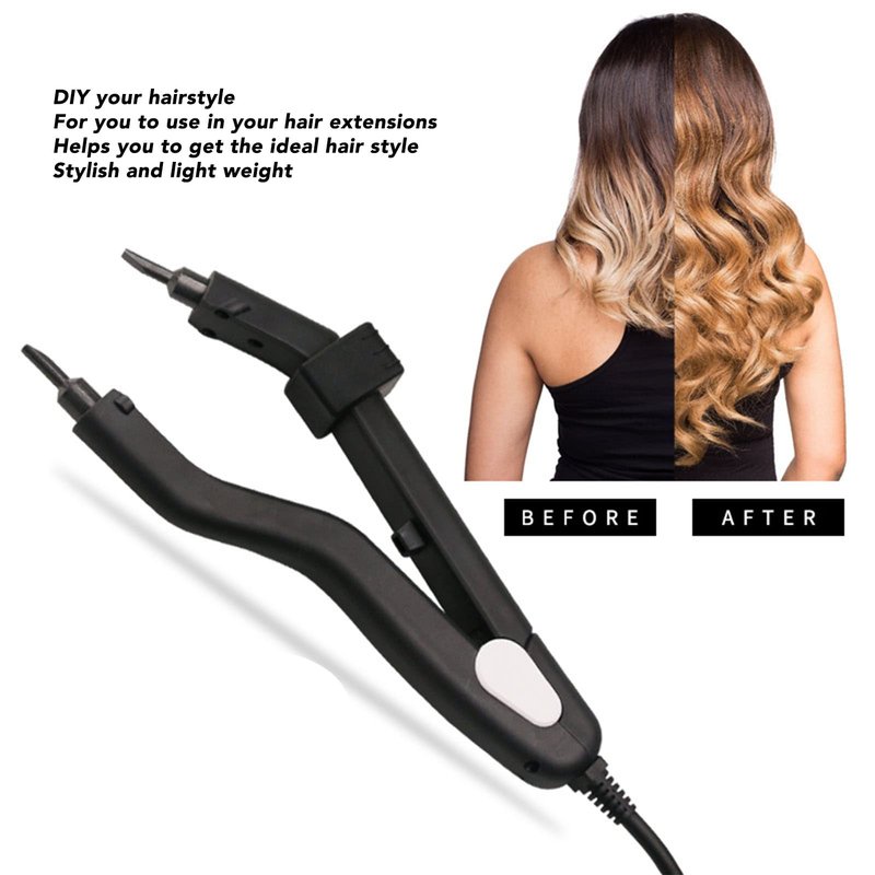 Fusion Hair Extensions Tool - Professional Heat Iron Connector Wand for Hair Extensions (US)