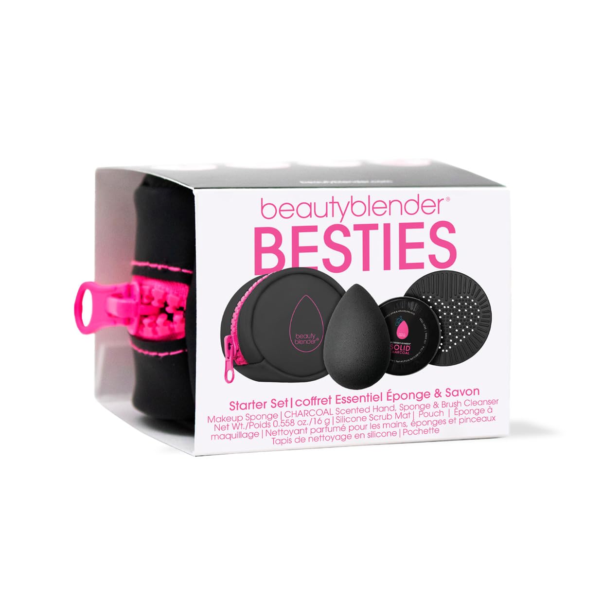 Beautyblender® | Discovery Kit - Makeup Sponge & Makeup Sponge Cleaner, Portable Protection Case, Professional Blending Application, Vegan & Cruelty Free, Made in the USA