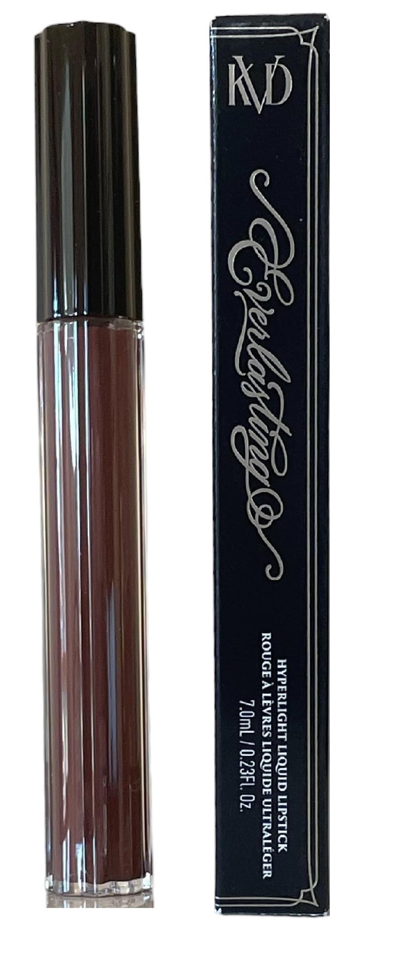 KVD Everlasting Hyperlight Liquid Lipstick - Night Heron - Reddish Brown, Transfer‑Proof Matte, Lightweight All‑Day Wear, Non‑Drying, Vegan & Cruelty‑Free