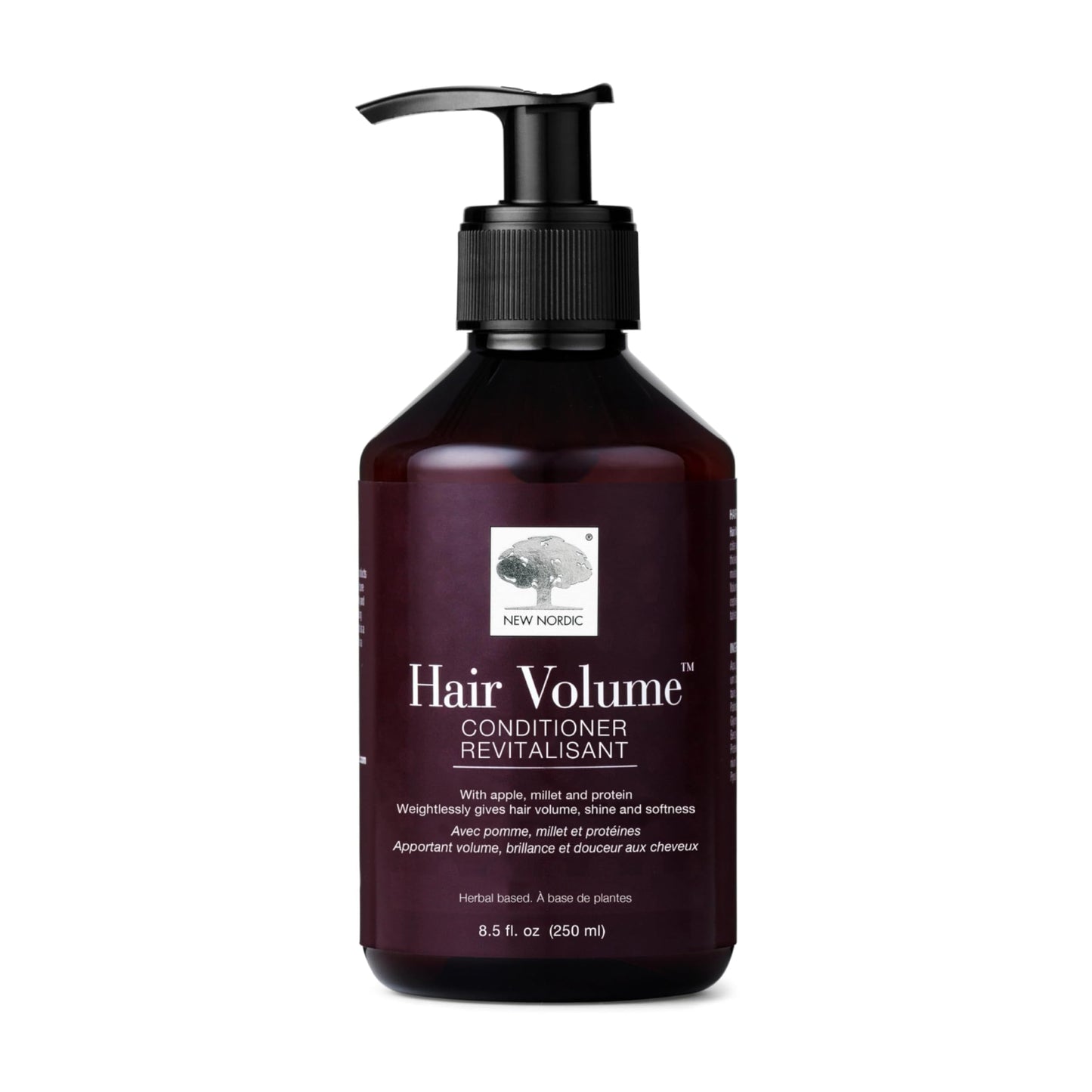 New Nordic Hair Volume Conditioner, Creamy Herbal Recipe to Weightlessly Hydrate, Volumize, Soften & Shine, Vegan, Clean Ingredients, 8.5 Fl Oz