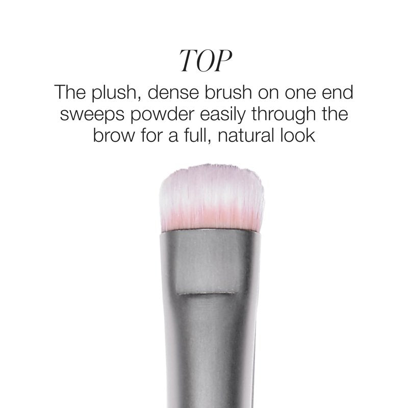 RMS Beauty Back2Brow Brush - Vegan Synthetic Fiber Eyebrow Makeup Brush with Spoolie Cruelty Free Clean Beauty Makeup Tools
