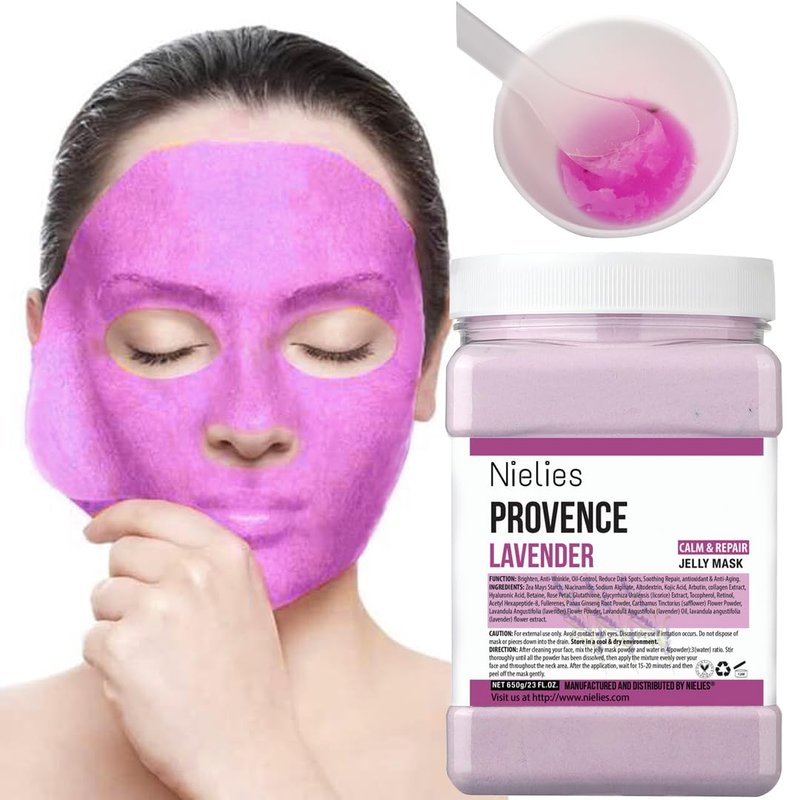 Lavender & Tea Tree Peel-Off Jelly Mask Set - Hydrating, Oil Control Facial Treatment | Perfect Gift for Men & Women