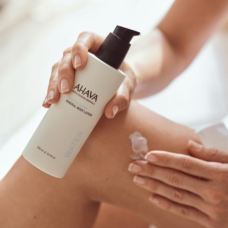 AHAVA Dead Sea Water Mineral Body Lotion - Hydrating Daily Moisturizer with Osmoter & Botanical Extracts | 8.5 oz