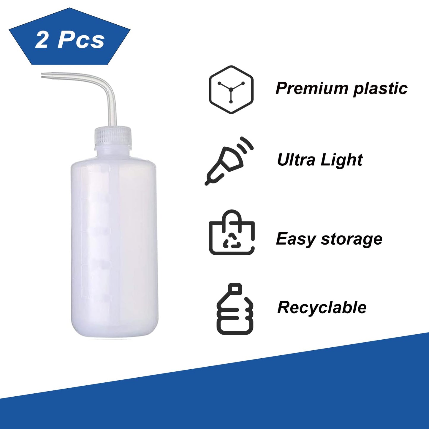 Gakonp 250pcs Tattoo Bottles Bags with 2pcs Wash Bottles 250ml Disposable Squeeze Watering Tool Sleeves for Tattoo Supplies