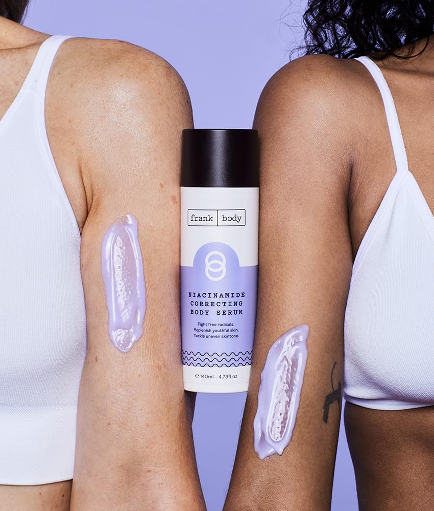 Niacinamide Correcting Body Serum - Even Skin Tone & Soothe Redness | Vegan, Berry Scent | 140ml/4.43 fl oz