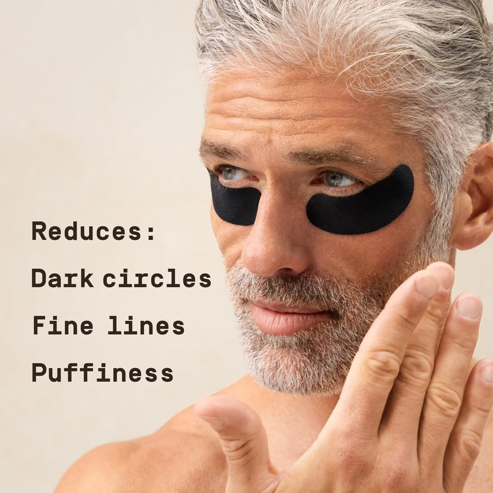 Papatui by Dwayne Johnson Fast-Acting Under Eye Patches for Men | Ageless Action to Reduce Puffiness, Dark Circles and Fine Lines | Made with Niacinamide, Hyaluronic Acid, Caffeine | 6ct (Pack of 2)