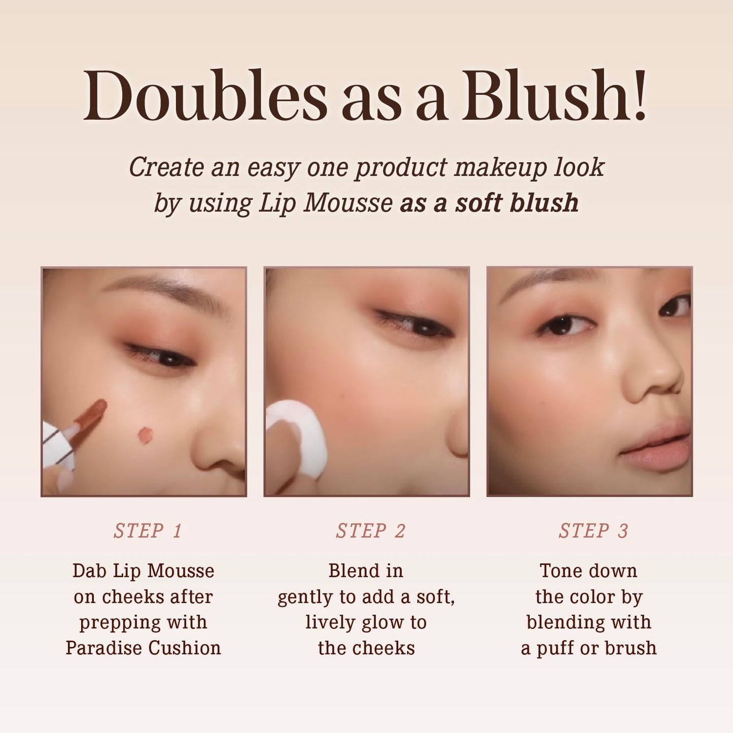 DEARDAHLIA Paradise Dream Velvet Lip Mousse (Teddy) - Vegan Soft-Matte Lip Tint with Lightweight, Buildable, Long-Lasting Color, Whipped Mousse Texture. Cruelty-Free. 0.21 Fl oz