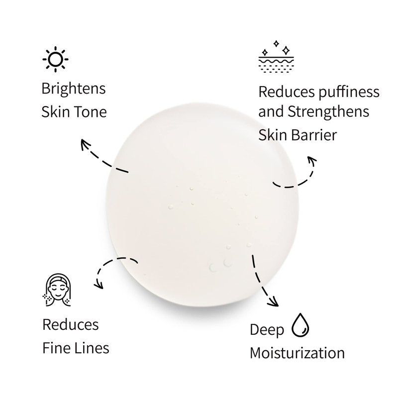 Herbloom Organic Kombucha Biome Serum - Deep Moisturizing and Hydrating Serum, Ceramide and Triple Hyaluronic Acid, Non Sticky, Korean Essence, Vegan - 1.69 fl.oz.