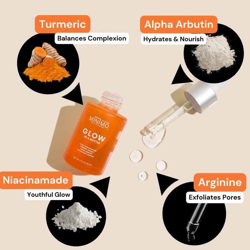 Turmeric Skin Brightening Oil - Ultra-Concentrated Serum for Dark Spots | 1 Fl. Oz Travel Size
