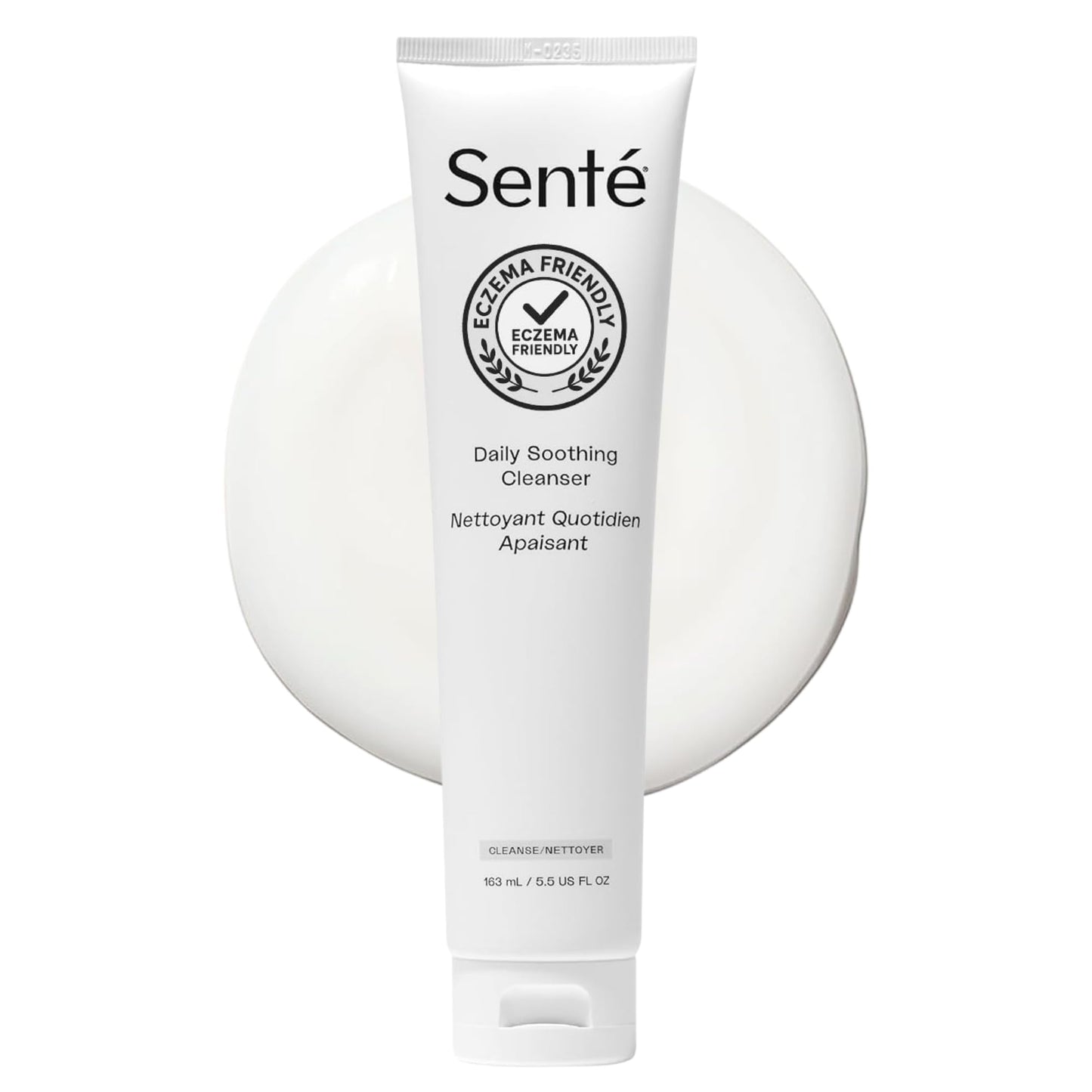 Sente Daily Soothing Facial Cleanser For Dry and Sensitive Skin | Gently Removes Oil, Impurities and Makeup | with Vitamin E | 5.5 Fl Oz