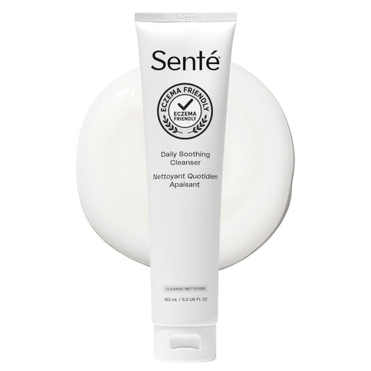 Sente Daily Soothing Facial Cleanser For Dry and Sensitive Skin | Gently Removes Oil, Impurities and Makeup | with Vitamin E | 5.5 Fl Oz