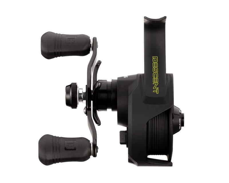 13 Fishing - Descent - Inline Ice Fishing Reel - 2.7:1 Gear Ratio - Left Hand Retrieve (Gen 2) - D2-2.7-LH, Black