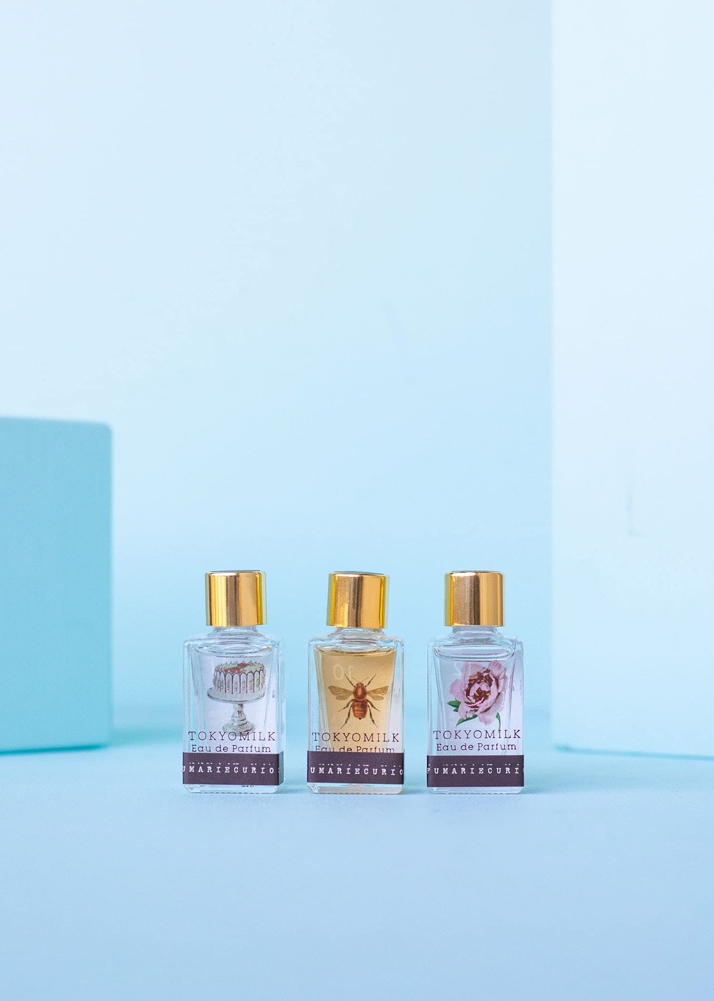 TOKYOMILK Little Lux EAU De PARFUM 3 Mini Gift Set Gin Rosewater, Honey & The Moon, Let Them Eat Cake