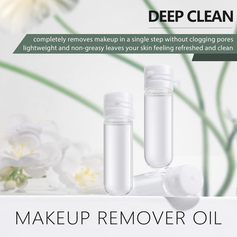 AVVA VISION Ultra-Portable Cleansing Oil Capsules Travel-Sized Makeup Remover Oil Gentle Complete Deep Facial Cleansing On-The-Go Compact Mini Bottles Sensitive Skin, 30 Counts