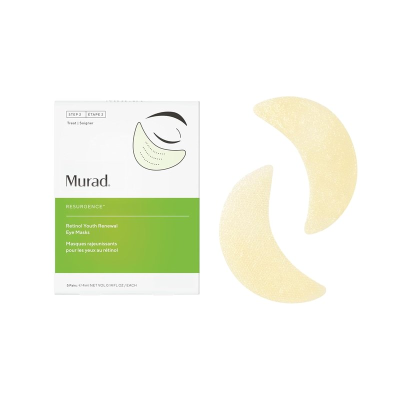 Murad Retinol Eye Masks - Bio-Cellulose Under Eye Patches for Lines, Wrinkles & Puffiness | Full Absorption