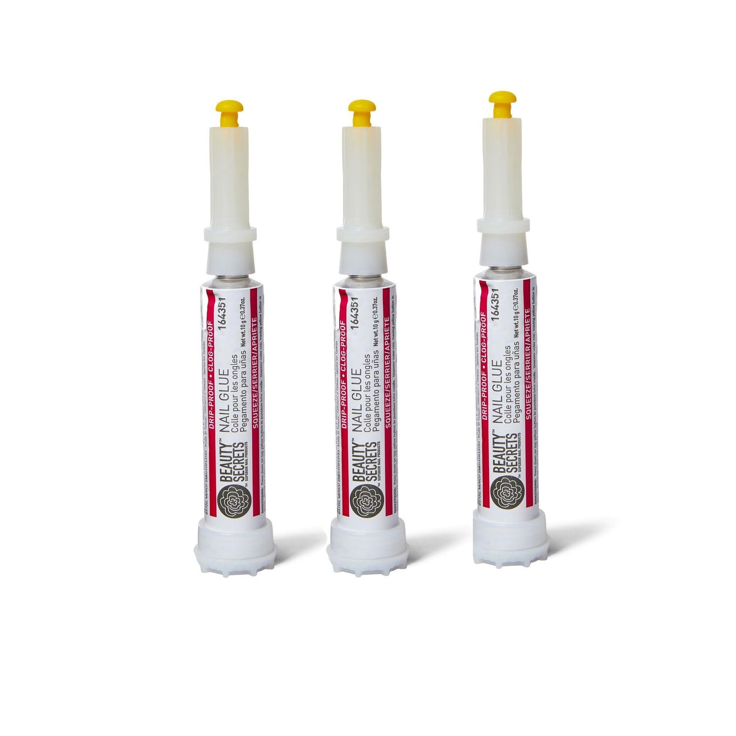 Beauty Secrets Drip & Clog Proof Nail Glue (3 Pack)