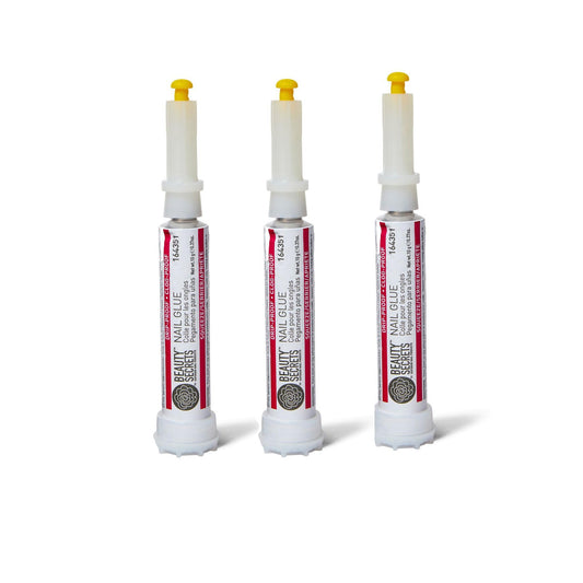 Beauty Secrets Drip & Clog Proof Nail Glue (3 Pack)