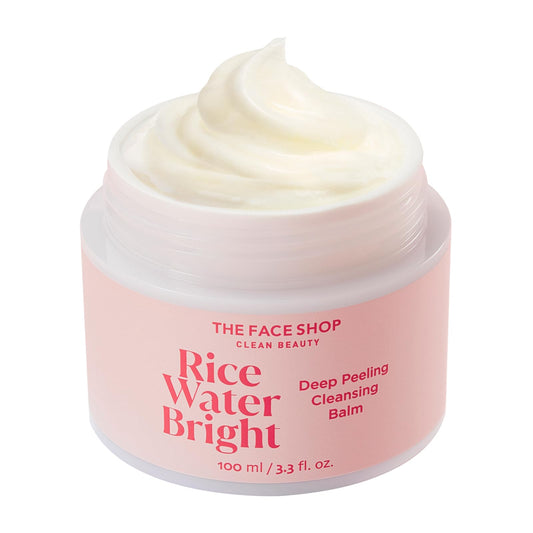 The Face Shop Rice Water Bright Cleansing Balm, Makeup Remover, 3.3 fl oz