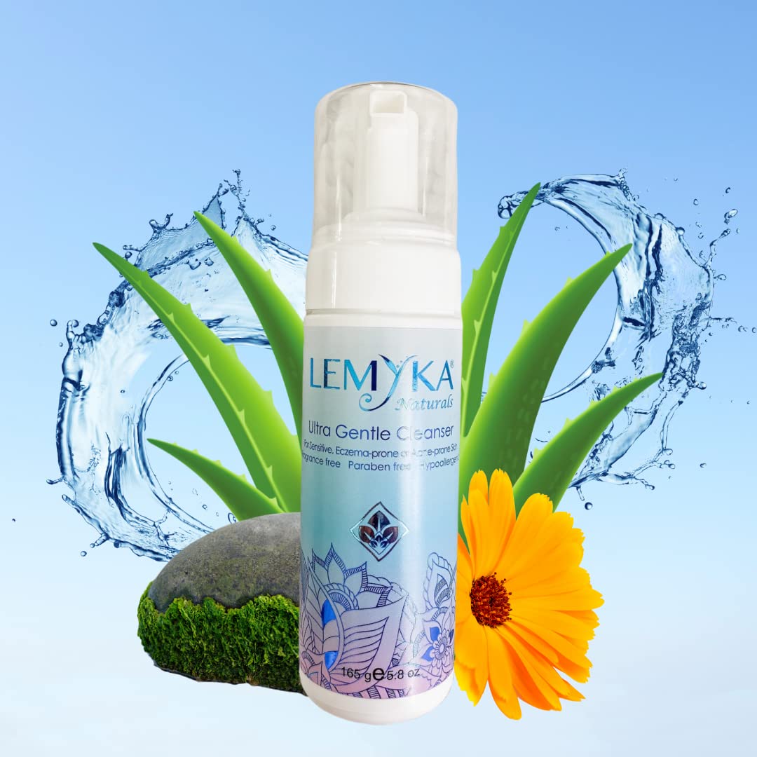Gentle Foaming Face Wash | Natural Cleanser for Rosacea, Eczema, Acne | pH 5.5, 5.8 Oz
