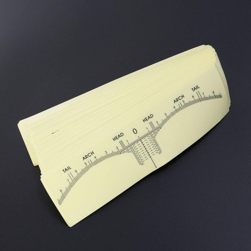 100 pcs Disposable Eyebrow Ruler Sticker Eyebrow Shaping Tools for Makeup Measurement Tattoo Supplies