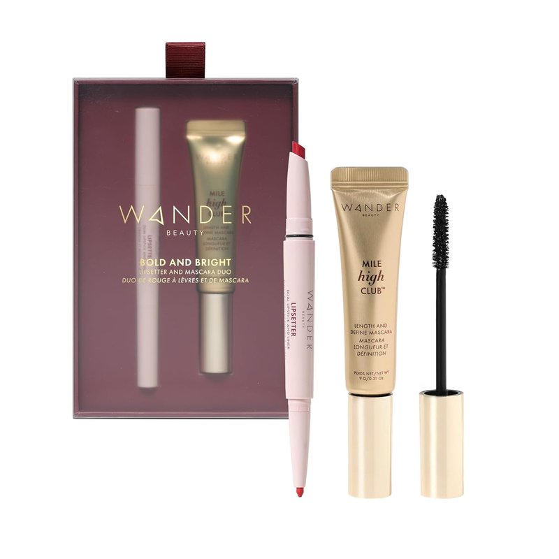 Wander Beauty Lipsetter Duo - Bold Red Lipstick & Mascara Set | 2 Count
