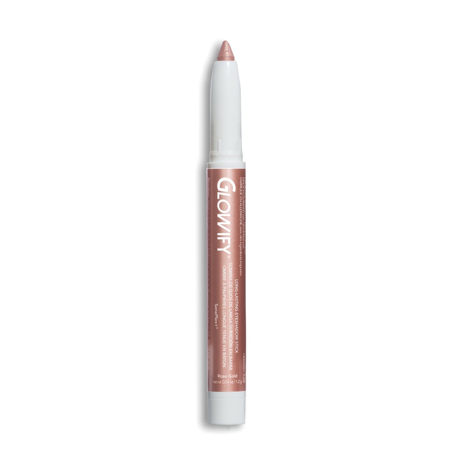 SeneGence Glowify Long-Lasting Eyeshadow Stick, Rose Gold, Multi-Use Highlighter for Eyes, Cheeks, Brow Bone, Effortless Application with Smooth, Velvety Finish