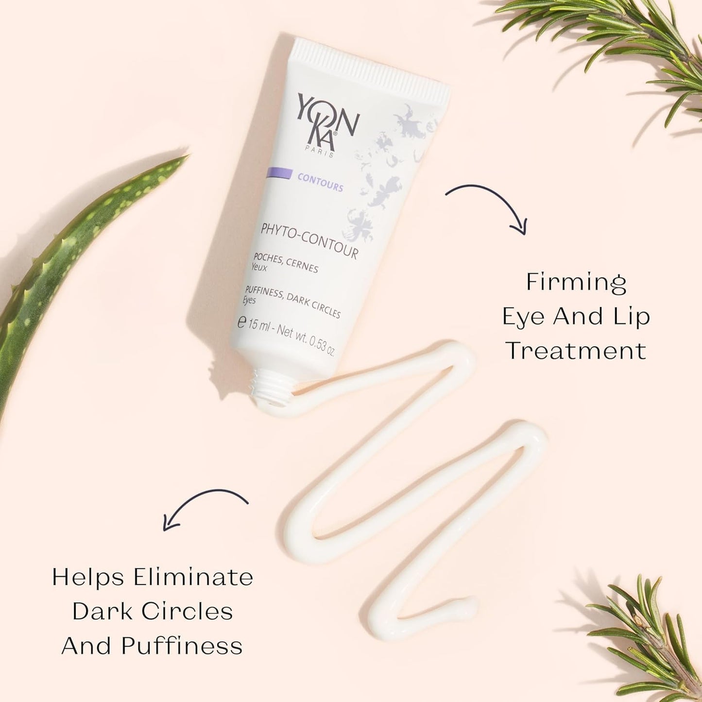 Yon-Ka Phyto-Contour Eye Cream - Anti-Aging Formula with Rosemary Extract | Reduces Puffiness & Dark Circles | 0.5 fl oz