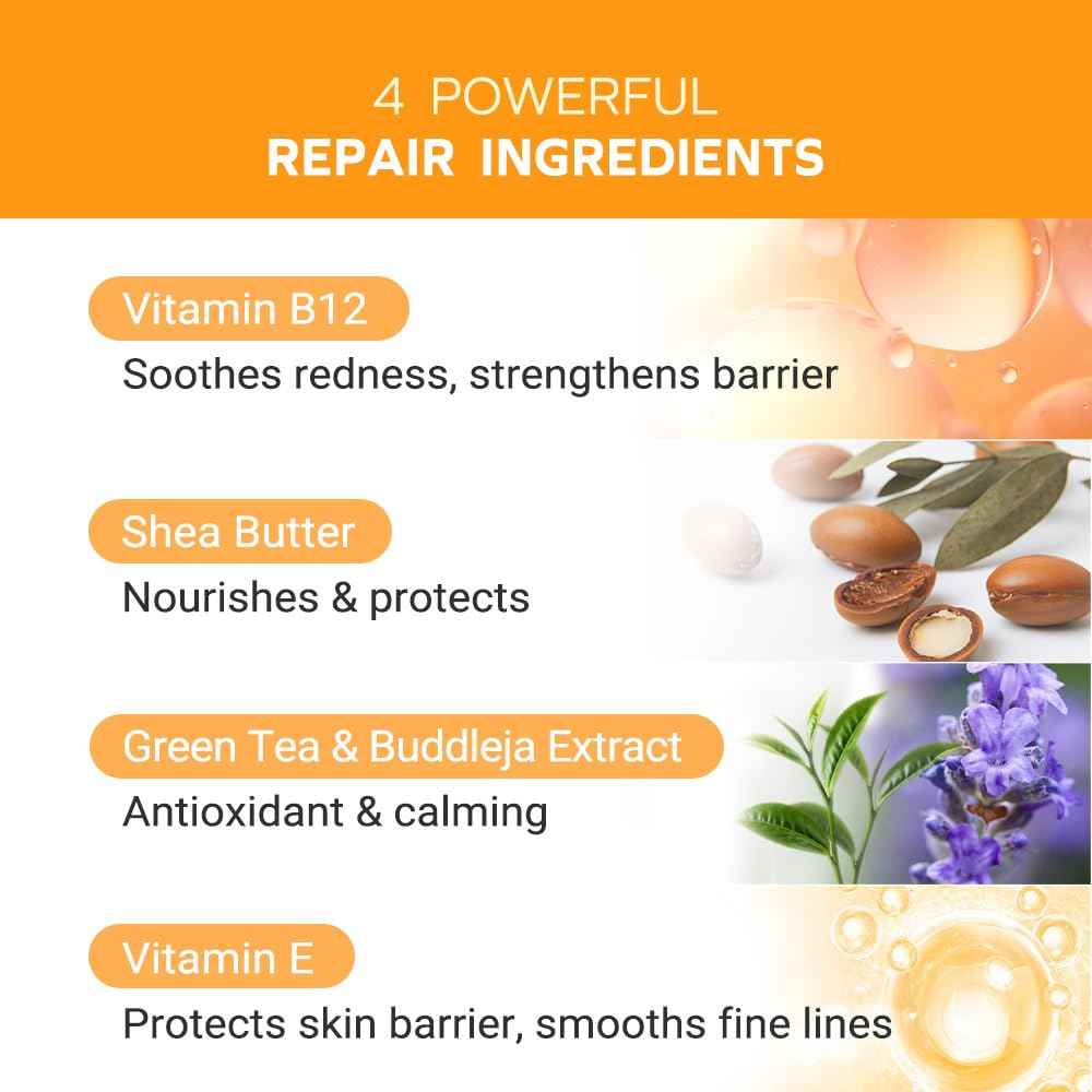 pure.tiful Vitamin B12 Lotion (1 oz) | Repair & Hydrating Cream for All Ages （teen & adult| Soothes Redness, After-Sun Skin Relief, Strengthens Barrier, Sensitive Skin Safe