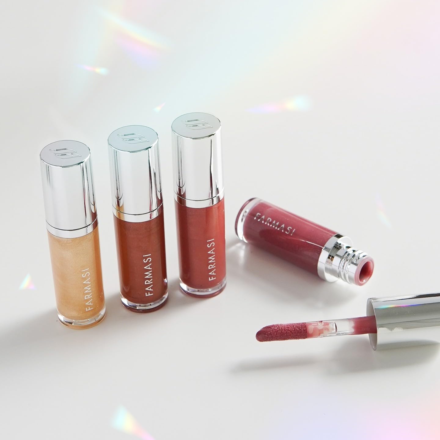 FARMASi Tinted Lip Plumper - Hydrating Lip Gloss for Fuller, Youthful Lips | Fiery High-Shine Finish