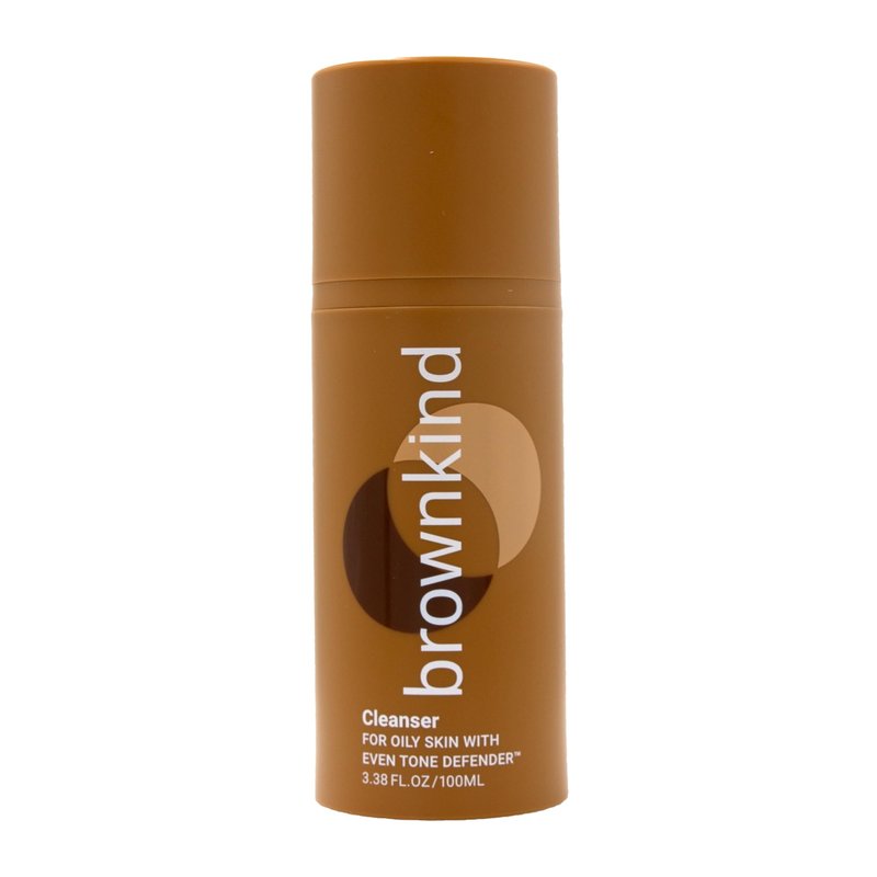 brownkind Cleanser for Oily Skin – 1% Salicylic Acid Face Wash to Smooth Texture & Clear Pores, With Even Tone Defender, 100ml