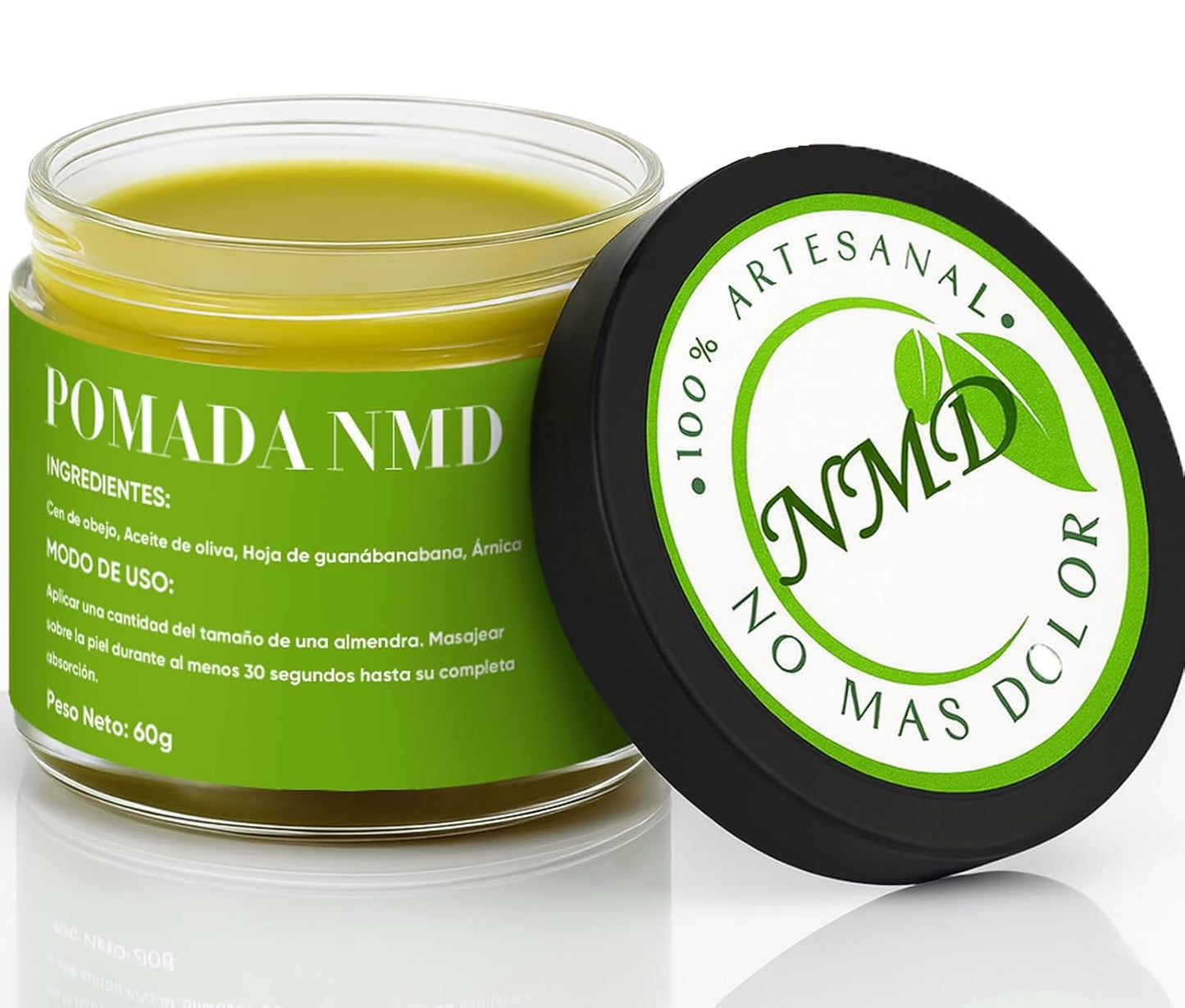Dotkara Pomada NMD, Pomada NMD para Dolor, Joint & Muscle Support Cream for Knee, Neck, Hip, Hands, Feet, with Soursop, Arnica, Olive Oil, Beeswax and Hemp Seed Oil, Non-Greasy 2oz Cream (1)