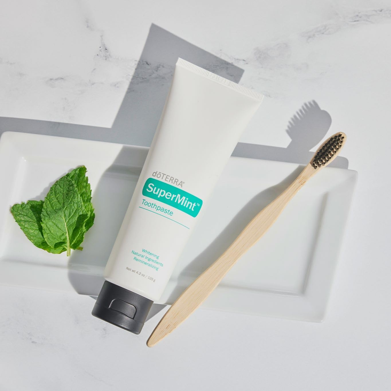 doTERRA SuperMint Toothpaste - Natural Whitening Formula | 125g Tube
