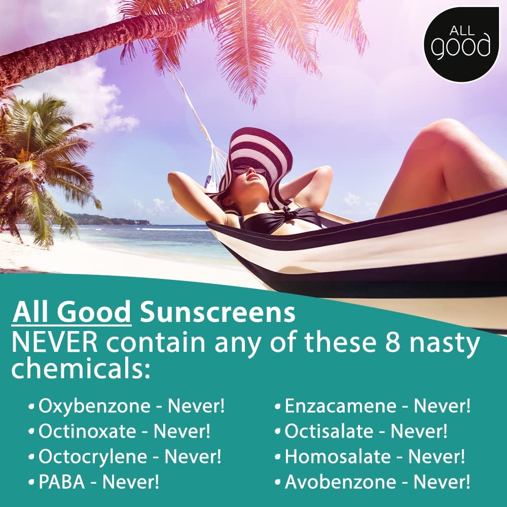 All Good Tinted Mineral Sunscreen Lotion - SPF 30, UVA/UVB Protection, Water Resistant | 3 oz (3-Pack)