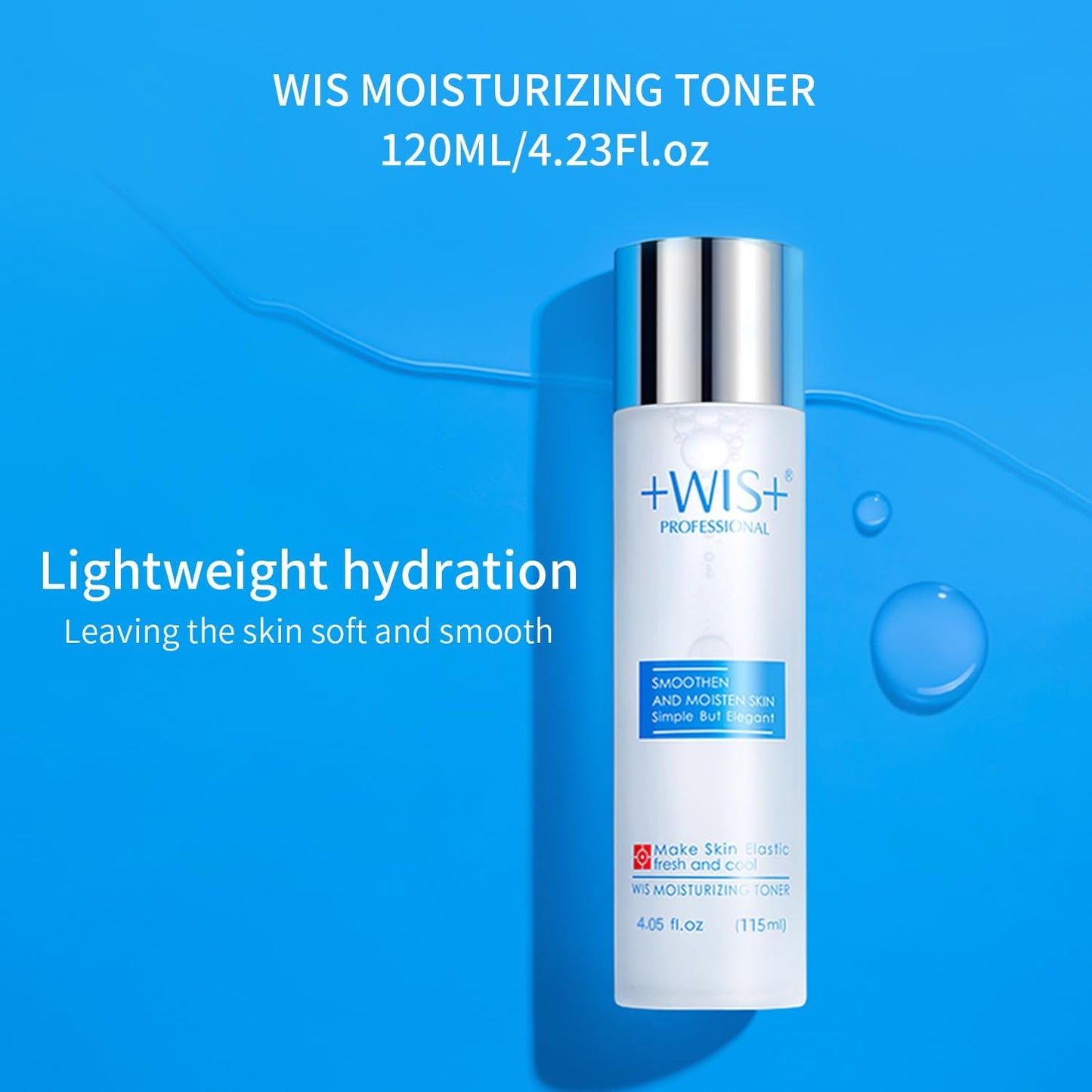+WIS+ Moisturizing 4-Piece Skin Care Set - with Facial Cleanser, Toner, Lotion, Cream for for Cleansing, Hydration, Repair and Anti Aging,stocking stuffers