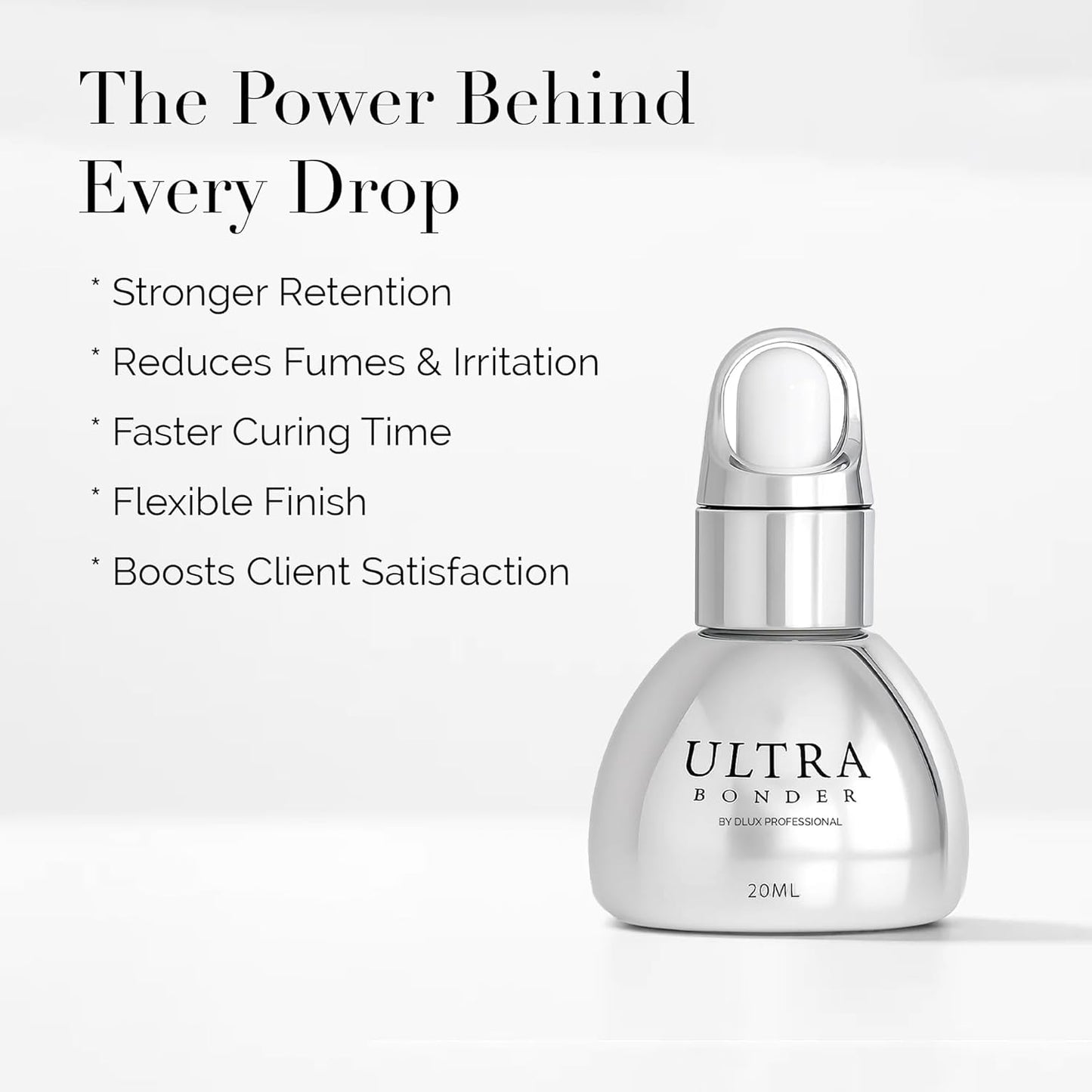 Ultra Lash Bonder - Eyelash Extension Sealant for Stronger Retention | Fast-Drying, Reduces Fumes & Irritation