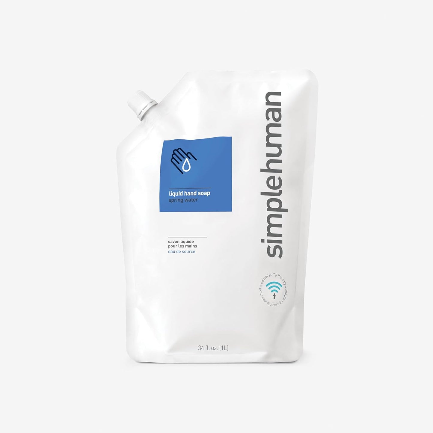 simplehuman Hand Soap Refill Pouch - Moisturizing Liquid Soap, 34 Fl. Oz. | Pack of 3